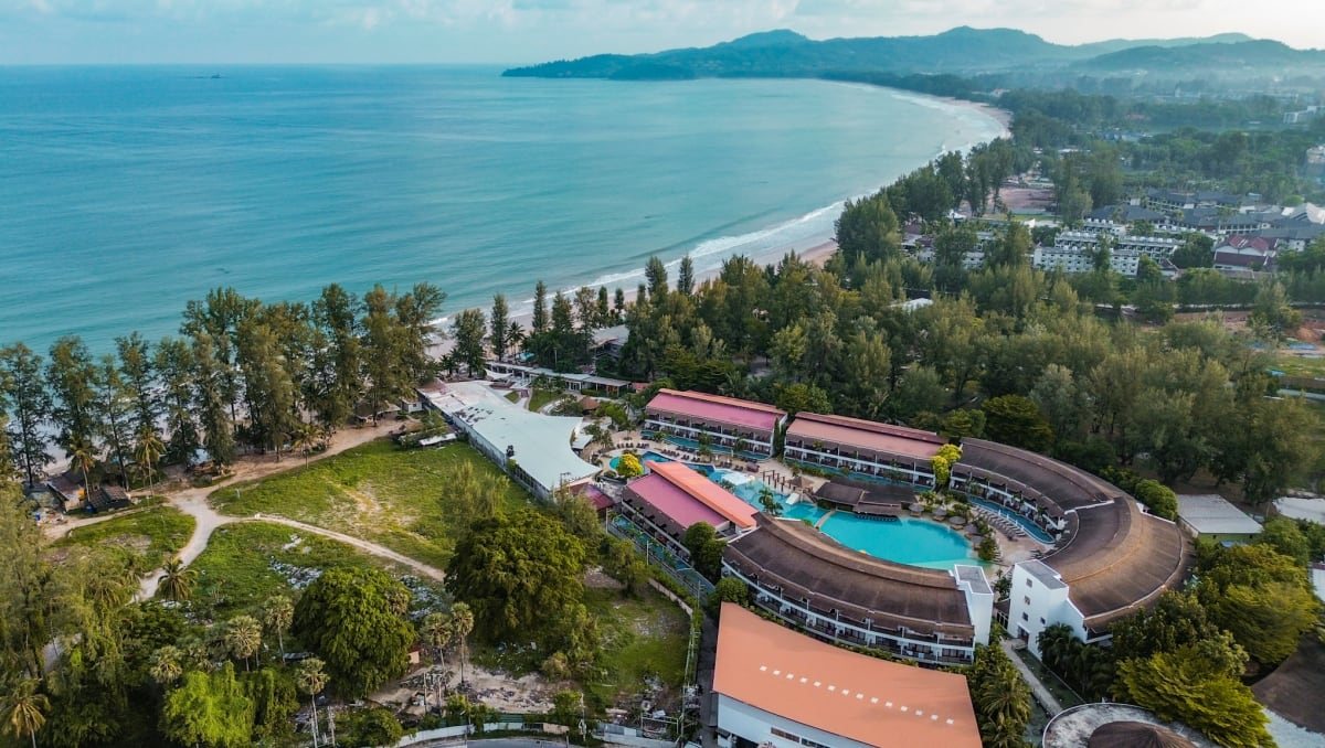 Occidental Bangtao Beach Resort from the air, on Bang Tao Beach